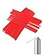 KEMUZ 50stk Sprühdosen Strohhalme, 12cm Ersatz-Sprühdosen-Verlängerungsstrohhalm Rote Kunststoff Sprühdüsen Verlängerungsrohre für Farbe Reiniger Schmiermittel und Öl in Engen Räumen