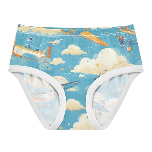 GuoChe Brief Panties Soft and Breathable Panties Organic Underpants for Girls in Sizes 2T,3T, 4T, 5T, 6Y and 8Y