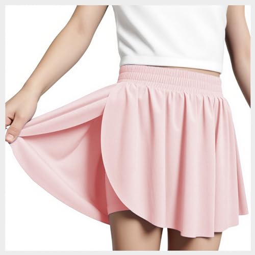 Girls Athletic Flowy Butterfly Shorts 2-in-1 Girls Skirts Skorts,Preppy Clothes for Tennis,Golf,Cheer Practice,Running Sports2