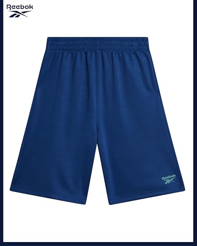 Reebok Boys Athletic Shorts Set - 3 Piece Summer Clothes Outfit with Graphic Tees and Boys Running Shorts for Active Kids 6