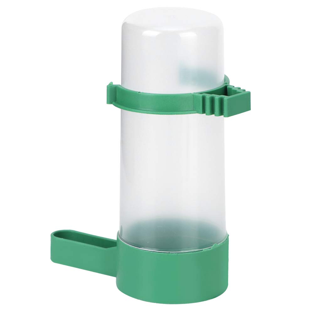 Bebedero automático para pájaros, Botella, alimentador de plástico, Recipiente para Alimentos de Agua Colgante de 10 Piezas con Clip para Jaula para pájaros, Loros, periquitos, Cockatiel