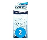 Cool Wave 100 Menthol CrushBall filters for RYO papers. Crush-Ball Capsule Filters with Menthol Flavor. Pack of 2, White
