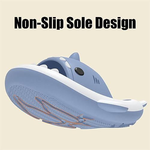Zureto Shark Slides Shoes, Two Tone Shark Slides, Unisex Cloud Shark Slippers Anti-Slip Cute Casual Beach Sandals4