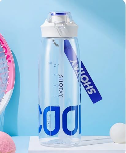 Image of THE VENTI SHOTAY COOL Unbreakable Water Bottle with Sipper BPA Free Tritian, Leak-Proof Water Bottle Ideal for Office, Sports, School, Gym (1000ML-White)
