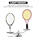 Tennis Racket Set for Children,17 Inch Racquet with 3 Soft Balls,1 Tennis Ball and 4 Badminton Balls for Toddler Indoor/Outdoor Sports
