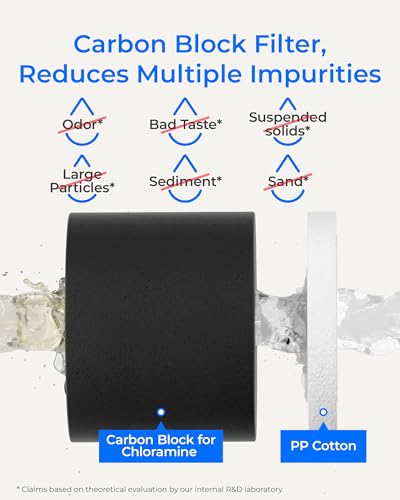 Image of Waterdrop WD-10CM Water Filter Replacement for Waterdrop TSB-CM 3-Stage Under Sink Water Filter System, 12 monthsUnder Sink Water Filtration System, Reduces Chloramine Bad Taste & Odor