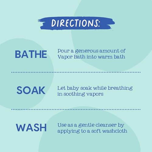 Oilogic Stuffy Nose & Cough Essential Oil Vapor Bath for Babies & Toddlers - Gentle Baby Bath Essentials – Pediatrician-Tested & Safe for Babies, 12.9 Fl Oz - Image 6