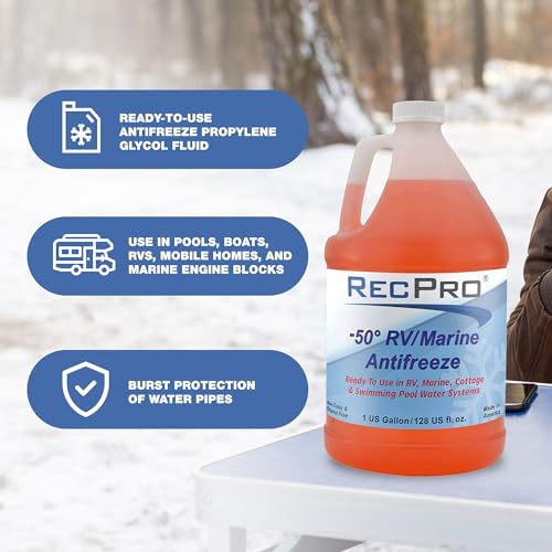image for RecPro Ready to Use RV Antifreeze Fluid for Winterizing Recreational V