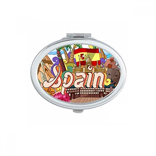 Miroir compact ovale pour retouches rapides sans encombrer le sac