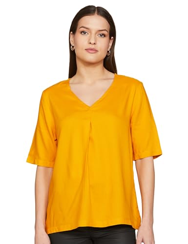 Image of FYLTR Women's Casual V-Neck Top - Fitted Sleeve | Front Detailing | Soft & Comfortable