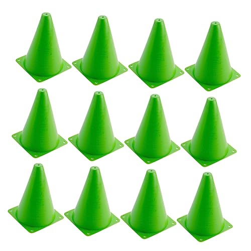 Garneck 12 Pcs Football Training Cones Soccer Training Mini Traffic Cones for Sports Games Basketball Boys and Girls Adults Outdoor Activities