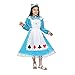 Pegasus Costume Alice nel Paese delle Meraviglie Travestimento Carnevale Vestito Bambina (XL 10/11 Anni)