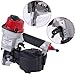 Pneumatic Coil Nailer, 300-350 Nail Capacity, 15° & 16° Nails, 0.98in-2.24in Compatible, Pneumatic Nailer for Woodworking, Pallets, Furniture, and Roofing