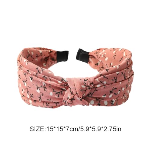 YIXANNX Bandeau motif floral mode fleur bandes de cheveux bandeaux réglables cerceau arc chapeaux pour femmes filles mariage – vue 2
