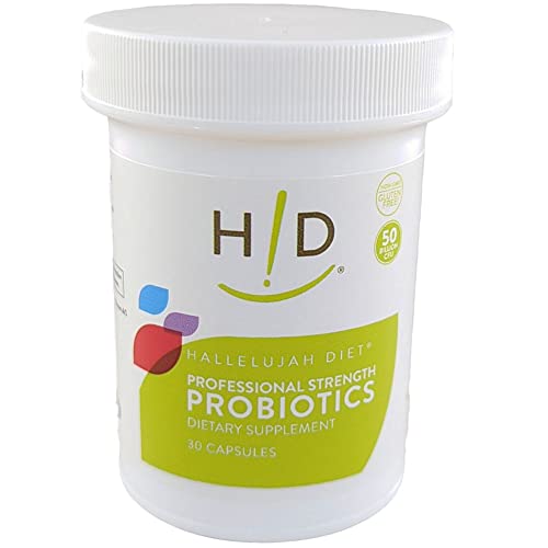 Professional Strength Probiotic Dietary Supplement - 50 Billion CFU, Supports Gut Health, for Men and Women, 30 Count Bottle