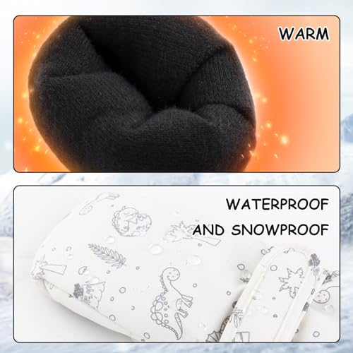 Duoyeree Waterproof Kids Mittens Gloves with Fleece Lined for Boys Girls Winter Snow Skiing Thick Insulated for Cold Weather4