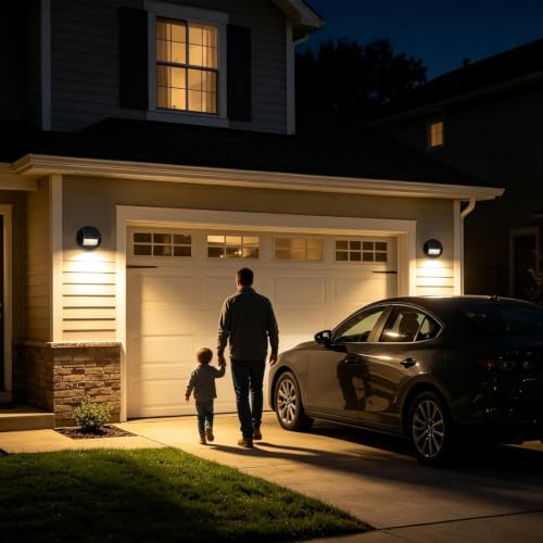 Luces solares exteriores con sensor de movimiento linterna impermeable suelo 3