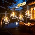 LED Outdoor String Lights, 100FT Patio Lights Outdoor Waterproof with 50+2 Shatterproof G40 Edison Globe Bulbs, 2700K Warm White Hanging Light, Dimmable Light for Outside Backyard Garden Bistro Porch
