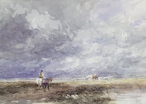 Tableau David Cox Aller au Hayfield pour décoration murale salon