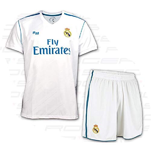 Rogers Box Set 1ª EQUIPACION Real Madrid Replica Oficial 2017-2018-RONALDO Nº7 - Talla 6 AÑOS