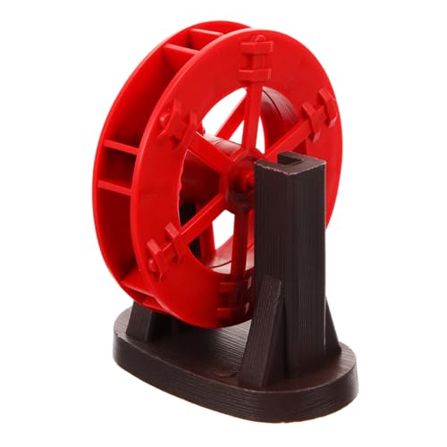 GRIRIW Windrad Wasserfall Deko Für Aquarium Und Garten Robustes Material Tischbrunnen Mit Wasserrad Für Kreative Landschaftsgestaltung