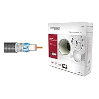 Metronic 414220 Cavo Coassiale da 100m per Uso Interno ed Esterno