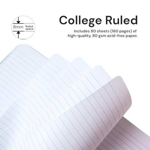 Carnet A4 journal bloc-notes couverture rigide et papier 80g noir