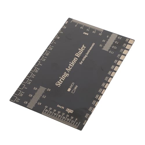 Levemolo フレット レベリング ゲージ ベース セットアップ ツール ギター アクション 定規 ギター アクション ゲージ 定規 アコースティック