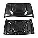 Vented Heat Dispersion Hood Compatible with Jeep Wrangler JK JKU 2007-2017,10th Anniversary Edition Metal Replacement Hoods Accessory Black