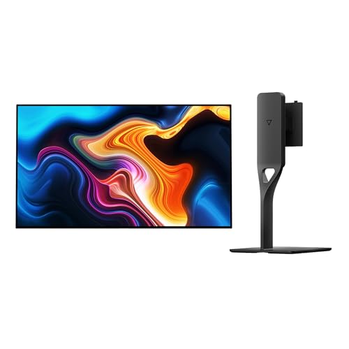 Image of DOUGH Spectrum Black 32 inch ES07EFE 4K 240Hz Dual-Mode OLED with Gorilla Glass Monitor and Stand ES07D04 Bundle (Monitor with Stand)