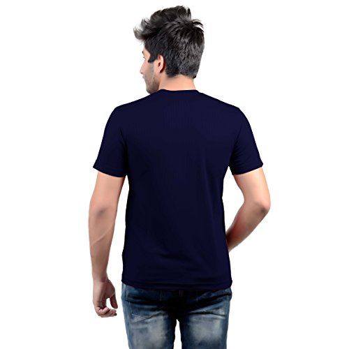Image of Stylish Regular Fit Plain Men's V-Neck Half Sleeve T-Shirt