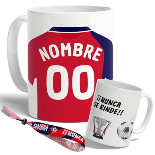 DEREGALOOS Taza Personalizada con nombre de Fútbol Osasuna.