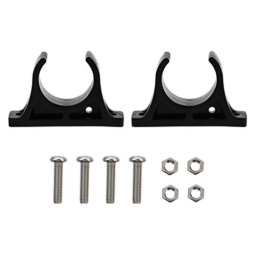 BESPORTBLE 1 par Titular da Pá Do Caiaque Remo Do Barco de Plástico Fivela Fixa Com Parafusos (Preto