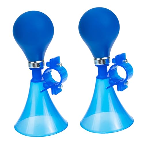 HEMOTON 2Pcs Bike Horn Plastic Air Horn for Bicycles and Scooters Loud Sound Bell for Boys for Cycling Accessories