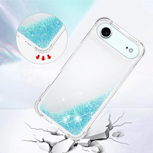 Coque iPhone 2025 Air sable mouvant fluide brillant transparent YBL - 3