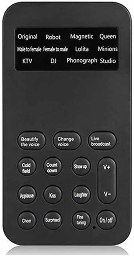 新しいボイスチェンジャーミニポータブル 8 音声変更変調器調整可能な