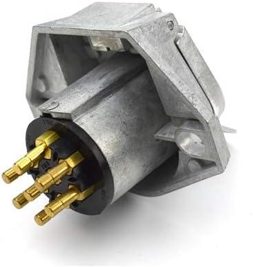 7-Way Socket With Push-On Terminals and Solid Pins (Pack of 1)