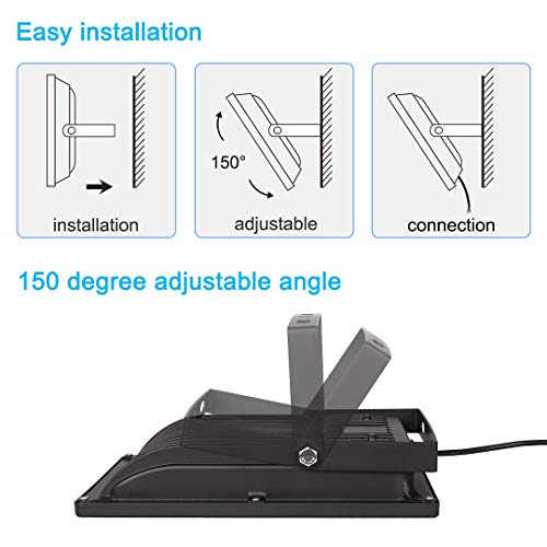 Wedo 10W Ultra Bright Outdoor Smd Led Flood Light Reflector Ip66 Waterproof Wall Garden Home Yard Hotel Pathways Security Lights With Us Plug Daylight White 6500K #TOP5