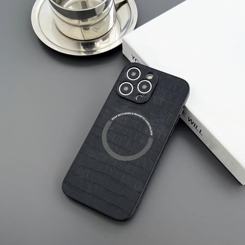 Housse cuir iPhone 14 Pro anti choc protégeant l'appareil photo