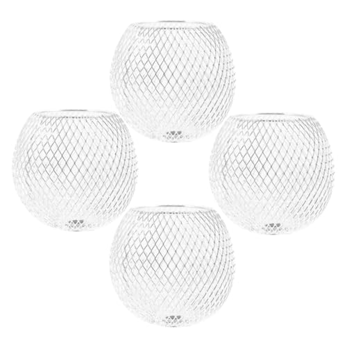 LOORGVEL 4piezas Pantallas Decorativas De Metal Esféricas Huecas Para Lámpara Colgante Repuestos Para Techo y Cadena