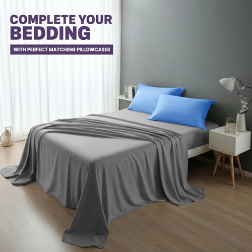 Yorkshire Bedding Pillow Cases 2 Pack - Brushed Microfiber Housewife Pillowcase Hypoallergenic Pillow Cover Standard Size with Envelope Closure (Sky Blue, 50 x 75 cm) - Image 7