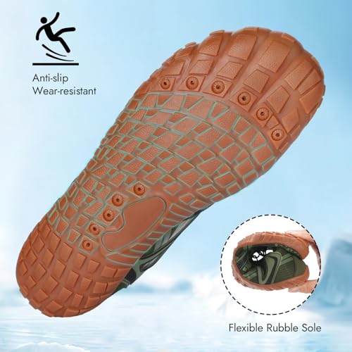 Image of ATHMILE Barefoot Water Shoes Women Men Wide Non Slip Aqua Beach River Pool | Quick Dry Swim Kayak Lake Hiking Surfing Boating Fishing Diving Rock Climbing Cruise Ship Essentials