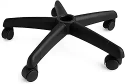 Base Estrela para Cadeira de Escritório Gamer Diretor Presidente com Rodízios – Estrutura Reforçada com Aço e Polipropileno Encaixe Universal Suporta até 120kg Preto