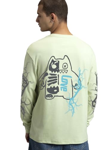 Image of Bewakoof Men's Cartoon Oversized Fit T-Shirt