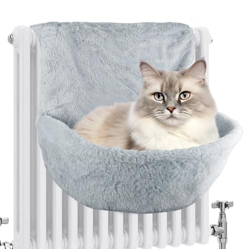 bssmmai HäNgebett für Katzen Heizung 45.5x39x25.5cm Katzen Heizungsliege Heizungsliege Katze Katzenliege Heizung Katzenhöhle für Passend für Alle...