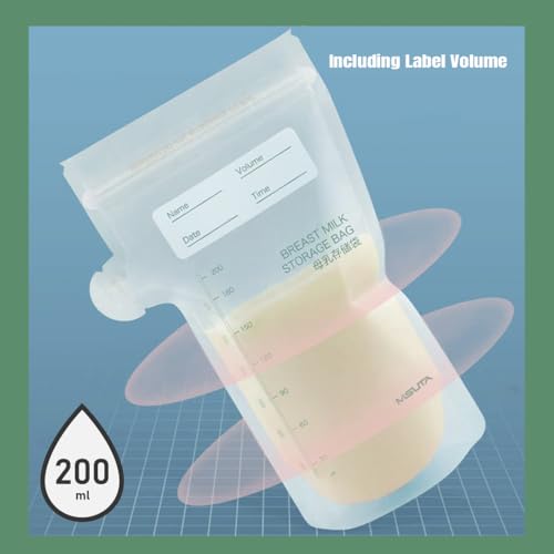 Image of Safe-O-Kid (Pack of 30) Breast Milk Storage Bags - 200Ml, BPA-Free, Leak-Proof, Disposable Freezer Bags with Zip Lock for Safe Milk Storage & Breast Feeding