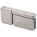 CRL PPH07BN Brushed Nickel Top or Bottom Mount Prima Pivot Hinge with Attached U-Clamp