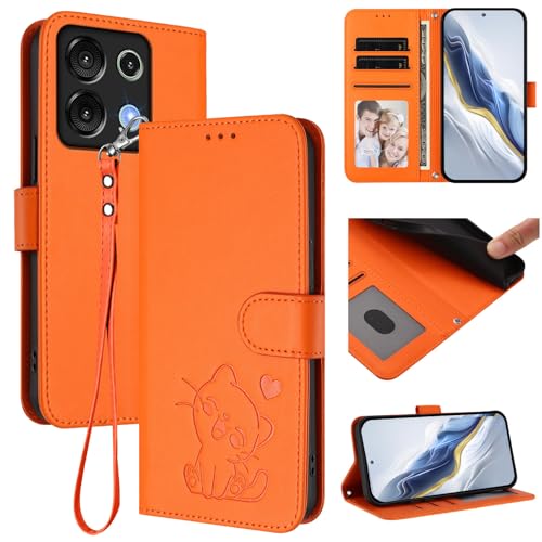 �X�}�z�P�[�X �Ή��@�� for Umidigi G9 5G,�Ή��@�� for Umidigi Note 9 5G �������[�h�y�t���b�v�X�^���h�J�[�h�z���_�[�E�H���b�g�}�O�l�b�g�N���X�v�t�H���P�[�X�zOrange