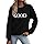 StrickPullover Damen Grobmaschig, Damen Hoodie Ohne Kapuze, Langarmshirts, Bluse Vorne Kurz Hinten, Gestreift, Langarm Kleid, Leoparden Oberteil, Oberteile, One Shoulder Pullover, Leoparden Oberteil