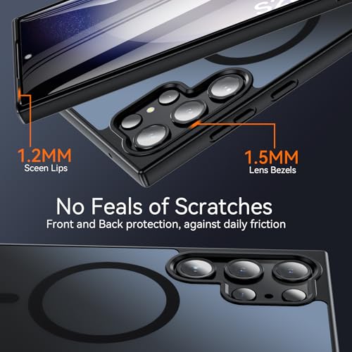 Magnetisch Für Samsung Galaxy S23 Ultra Hülle,S23 Ultra Hülle,Kompatibel mit MagSafe [Super Magnetisch] Militärschutz Handyhülle für… – Ansicht 4